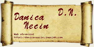 Danica Necin vizit kartica
